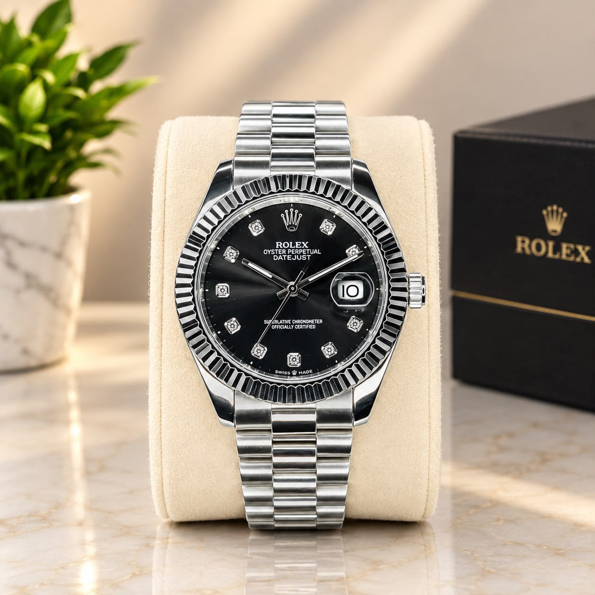 Rolex Silver Chain