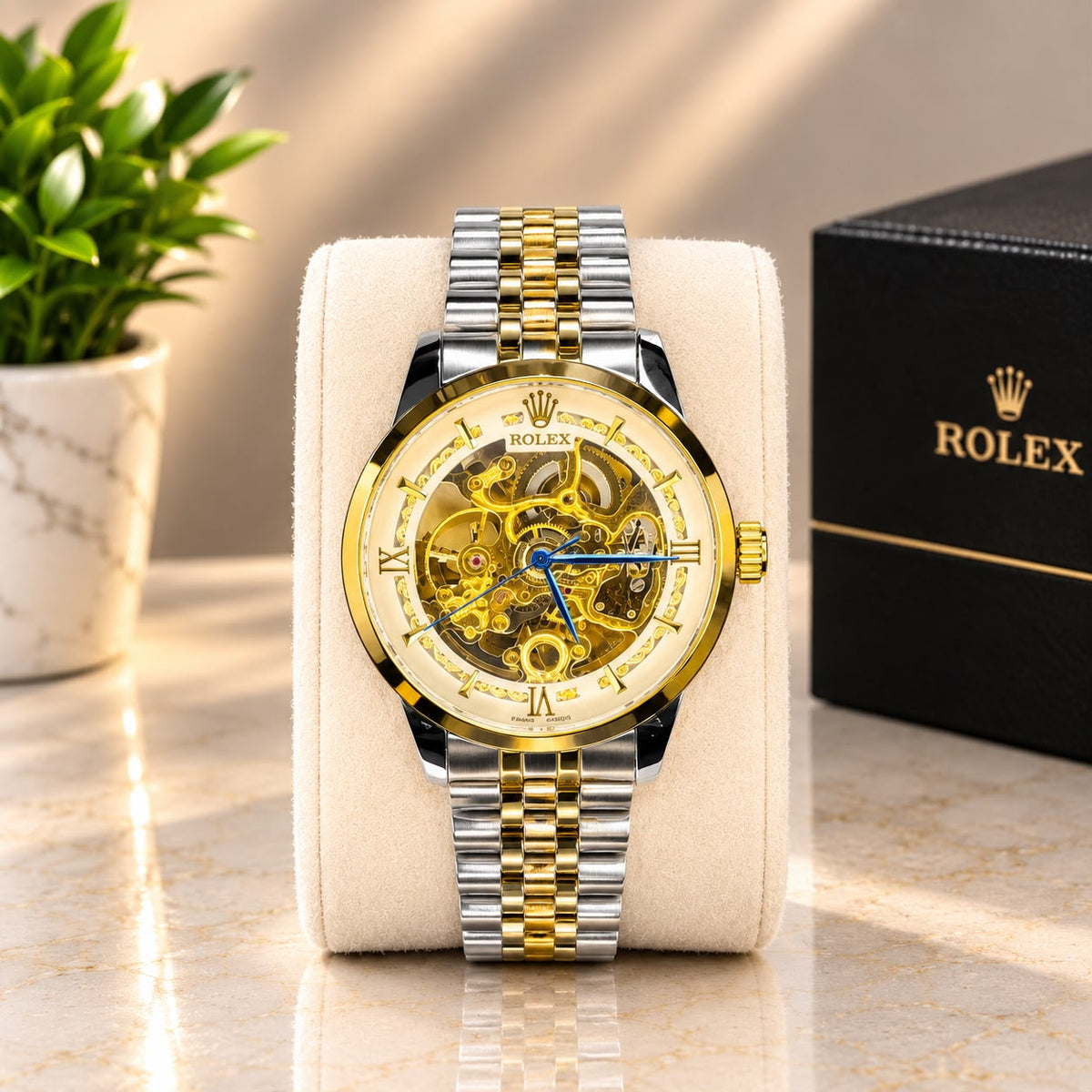 Rolex Two-Tone Skeleton Automatic